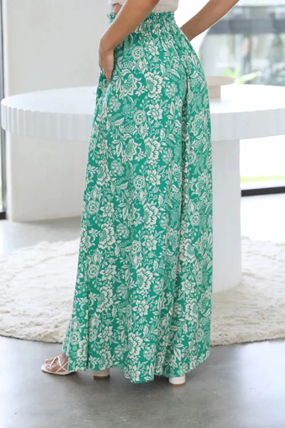 * 4 COLORS* Summer Tied Wide Leg Pants