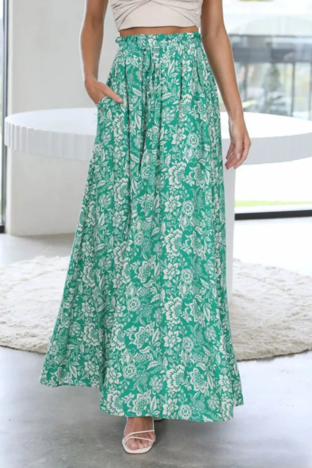 * 4 COLORS* Summer Tied Wide Leg Pants