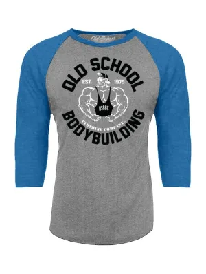 3/4 Sleeve "Emblem" Royal & Grey Baseball Tee