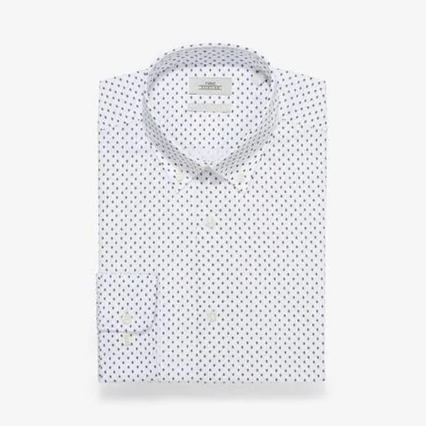 3PK GREY TEXTURED AND PRINT SMART SHIRTS