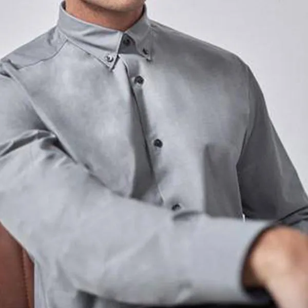 3PK GREY TEXTURED AND PRINT SMART SHIRTS