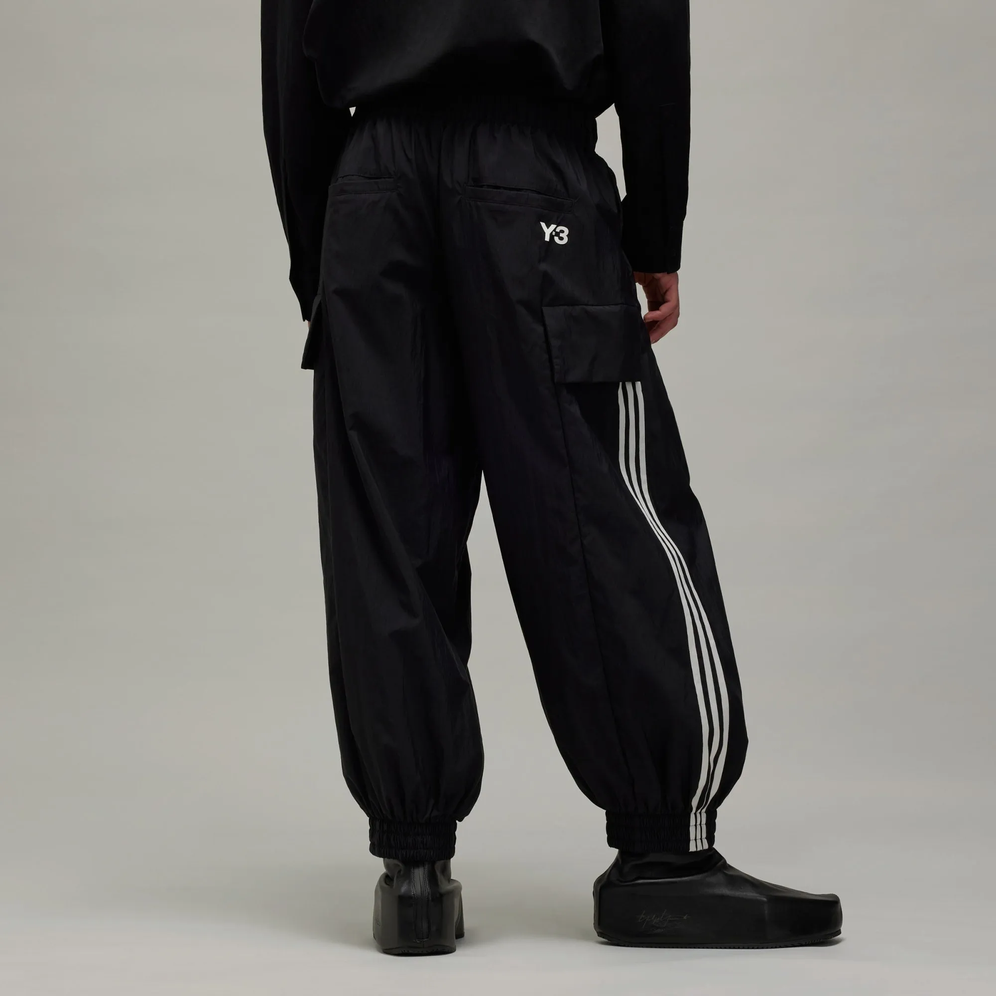 adidas Y-3 Allover Print Nylon Shell Pants Black