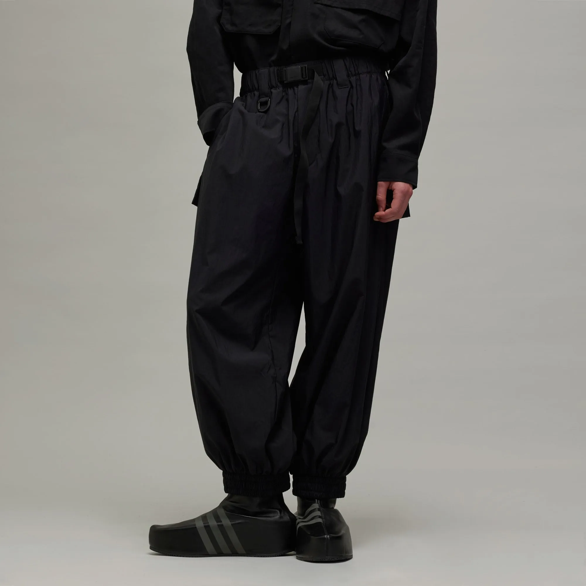 adidas Y-3 Allover Print Nylon Shell Pants Black