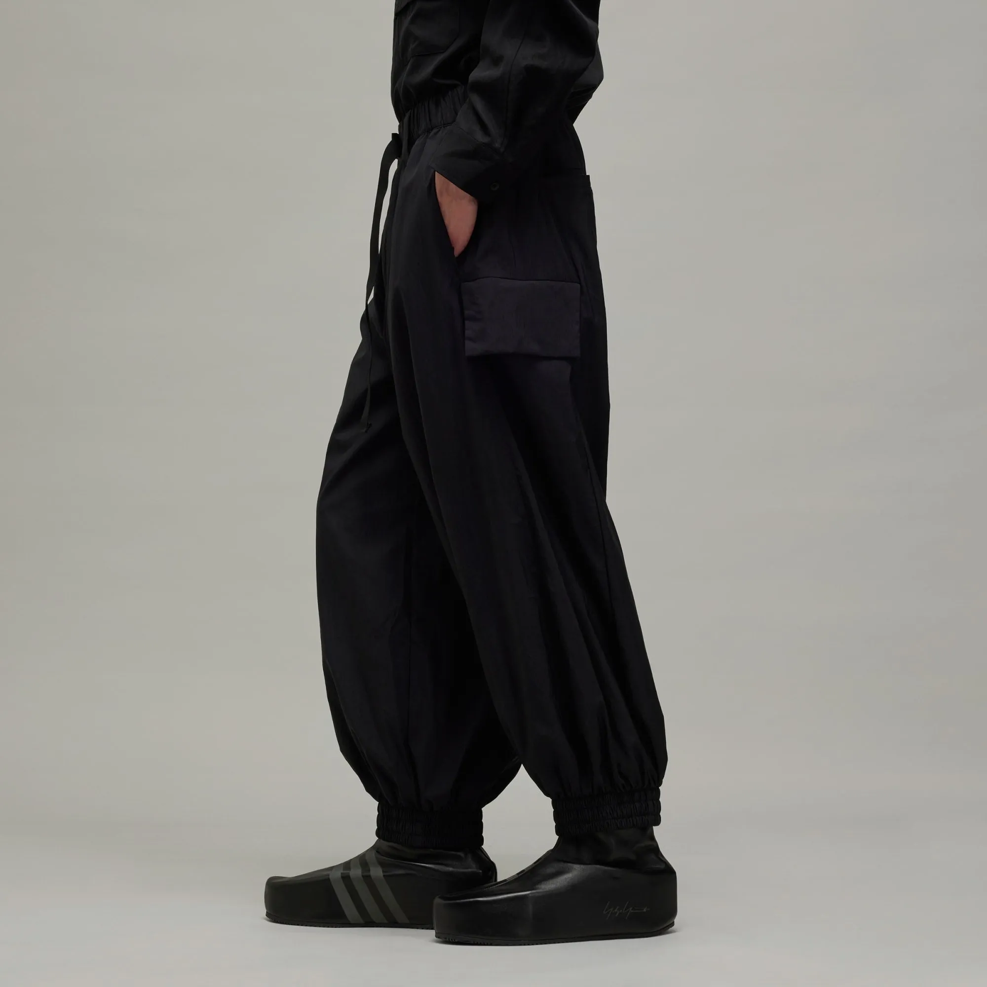 adidas Y-3 Allover Print Nylon Shell Pants Black