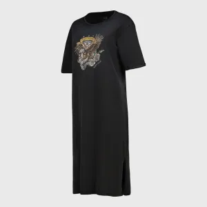 Airwalk Womens Lady Pink Tee Dress Black _ 182493 _ Black