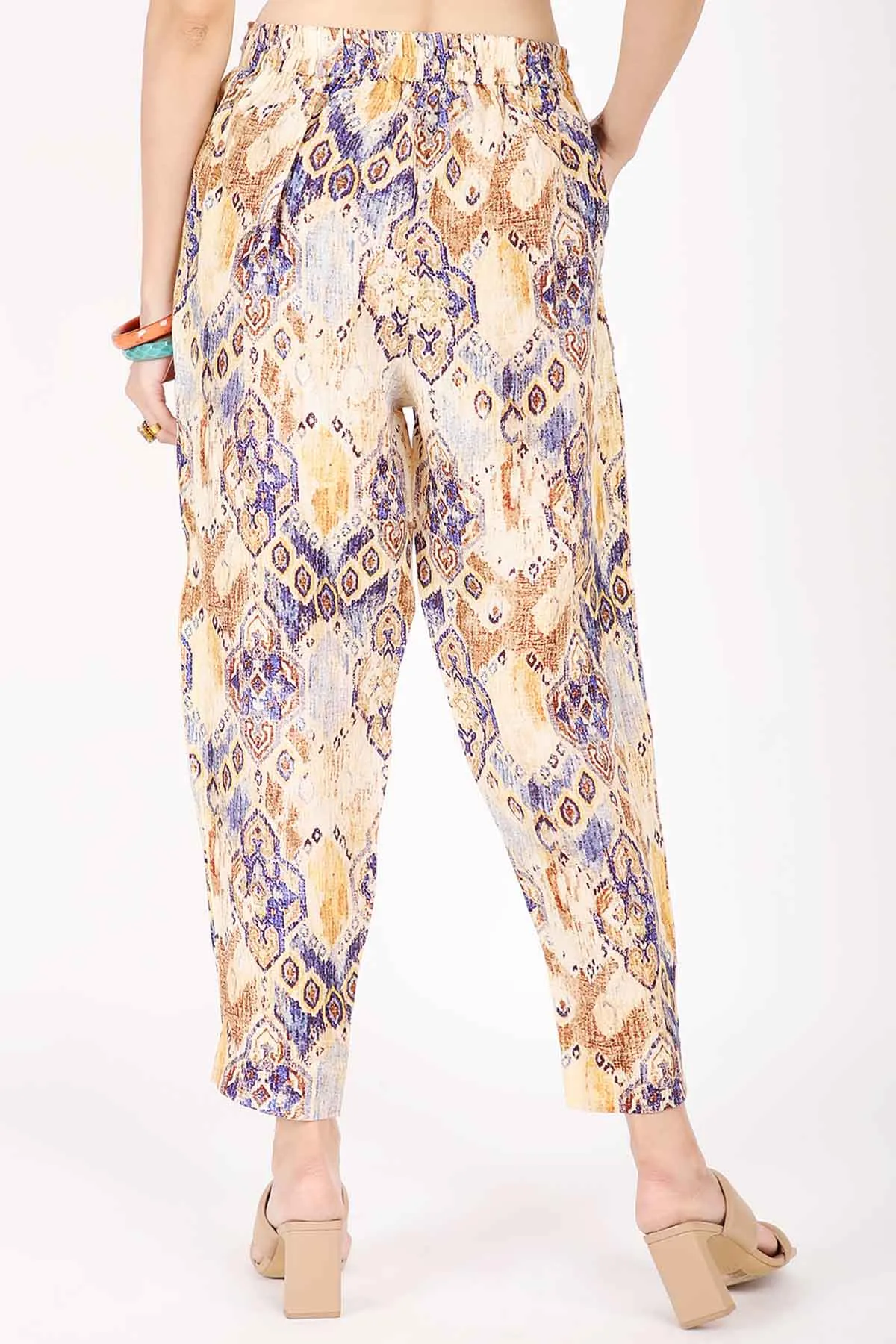 Ajrakh Printed Linen Pants