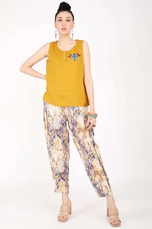 Ajrakh Printed Linen Pants