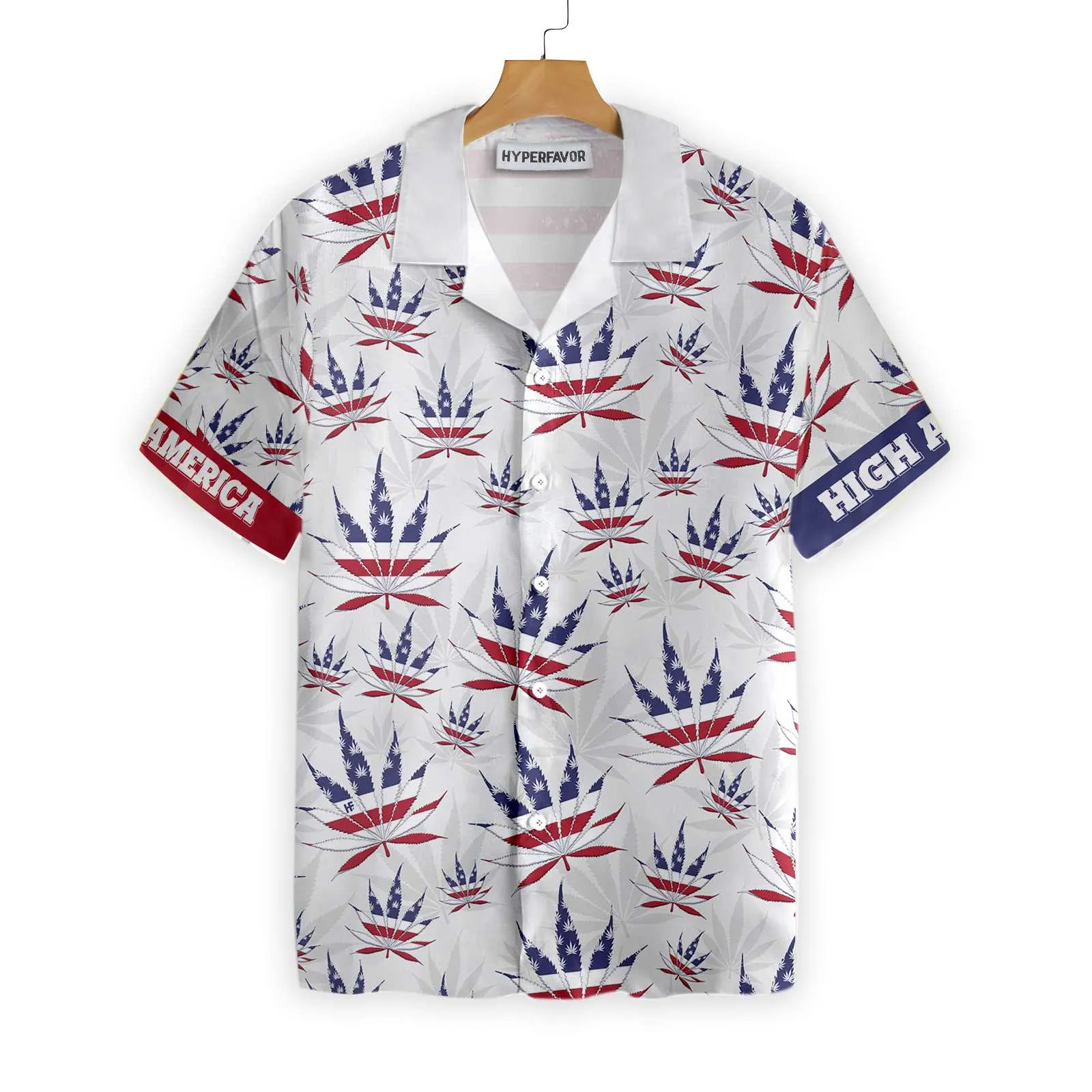 America Flag Marijuana Leaf Hawaiian Shirt, Make American Aloha Shirt For Men & Women, Best Gift For Husband, Wife, Boyfriend, Girlfriend, Friend, Family