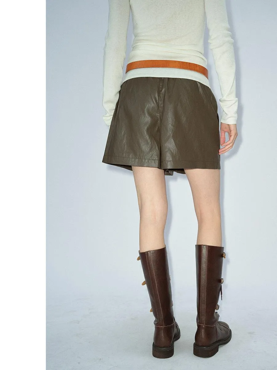 Arlo Faux Leather Shorts