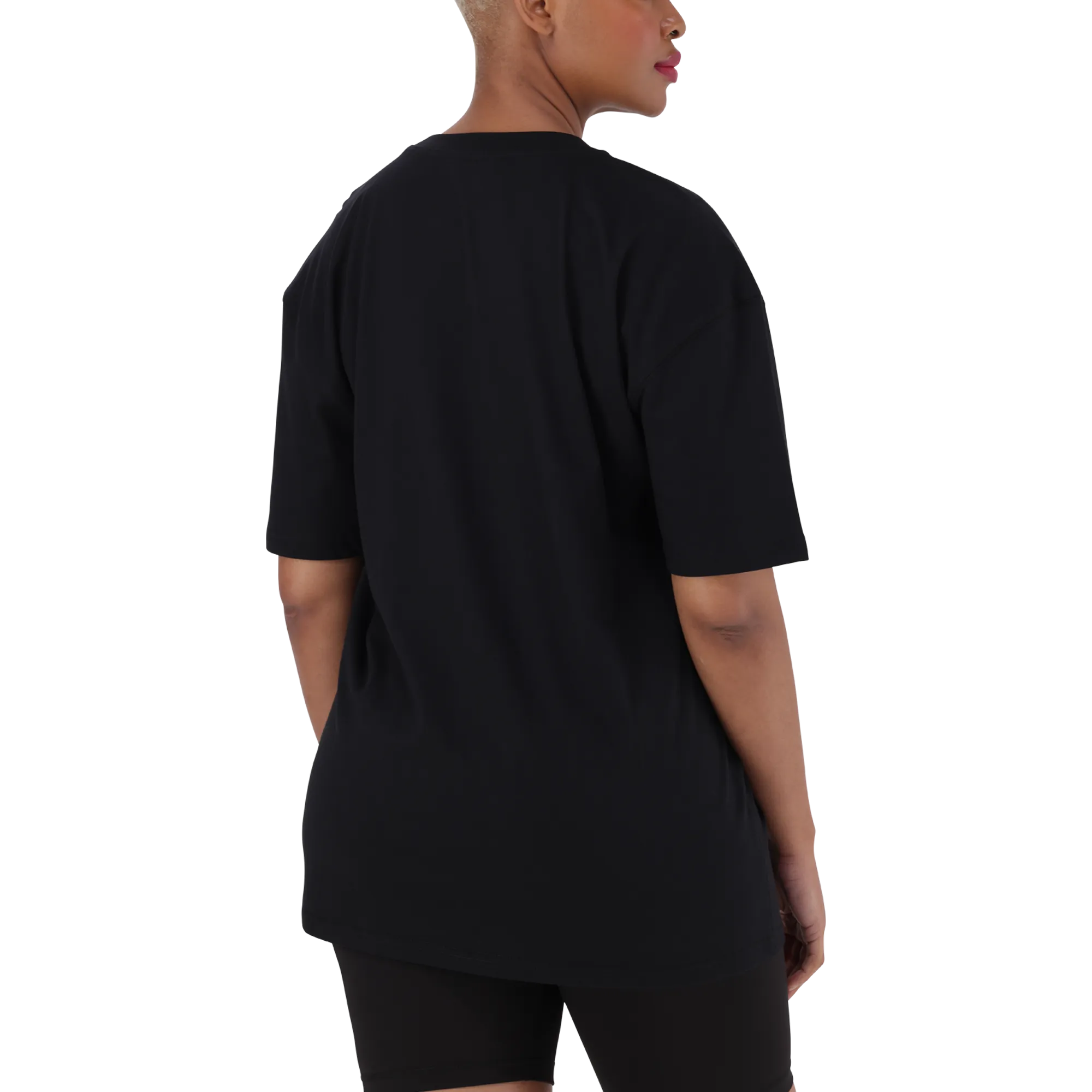 ATHENA BLACK OVERSIZED GRAPHIC T-SHIRT