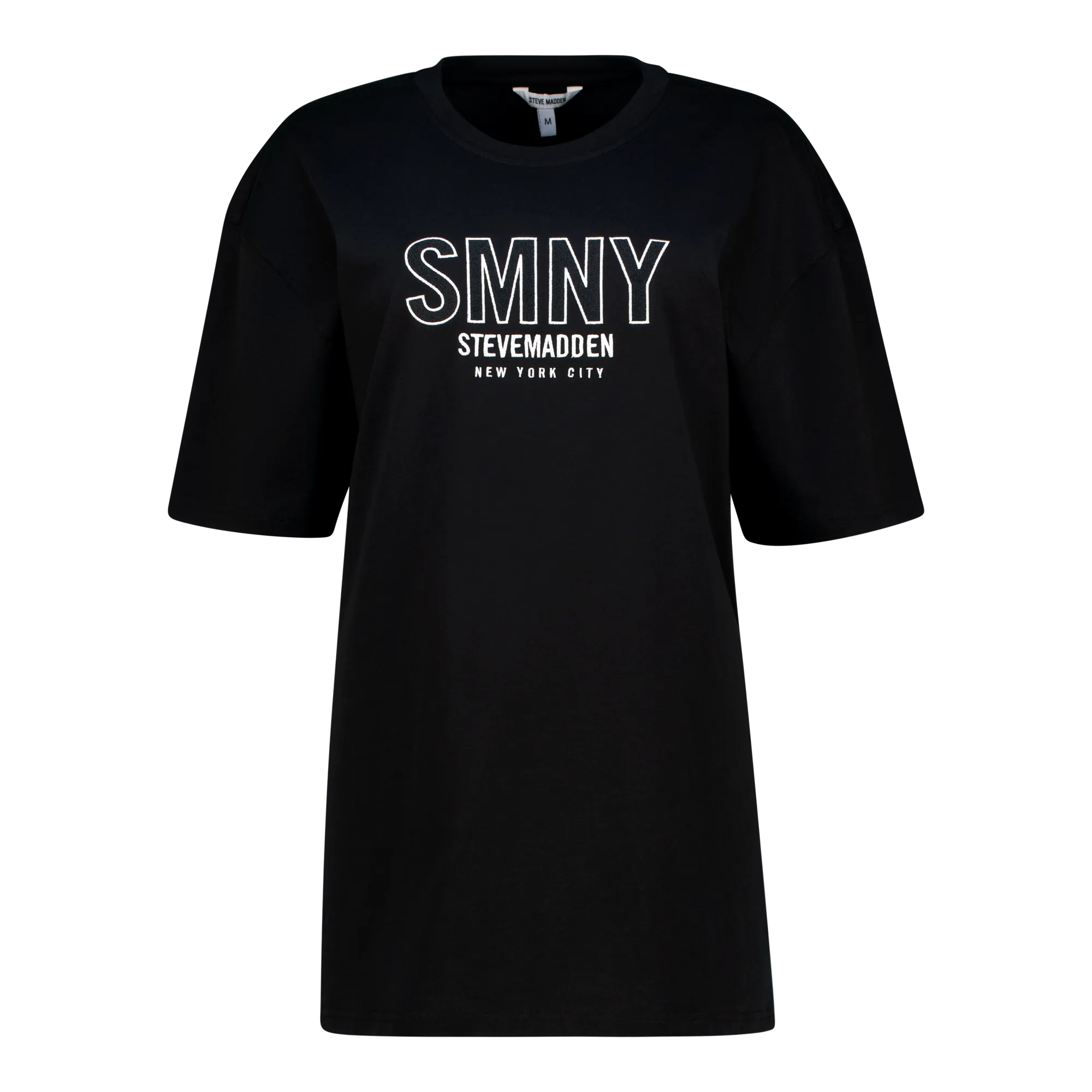 ATHENA BLACK OVERSIZED GRAPHIC T-SHIRT