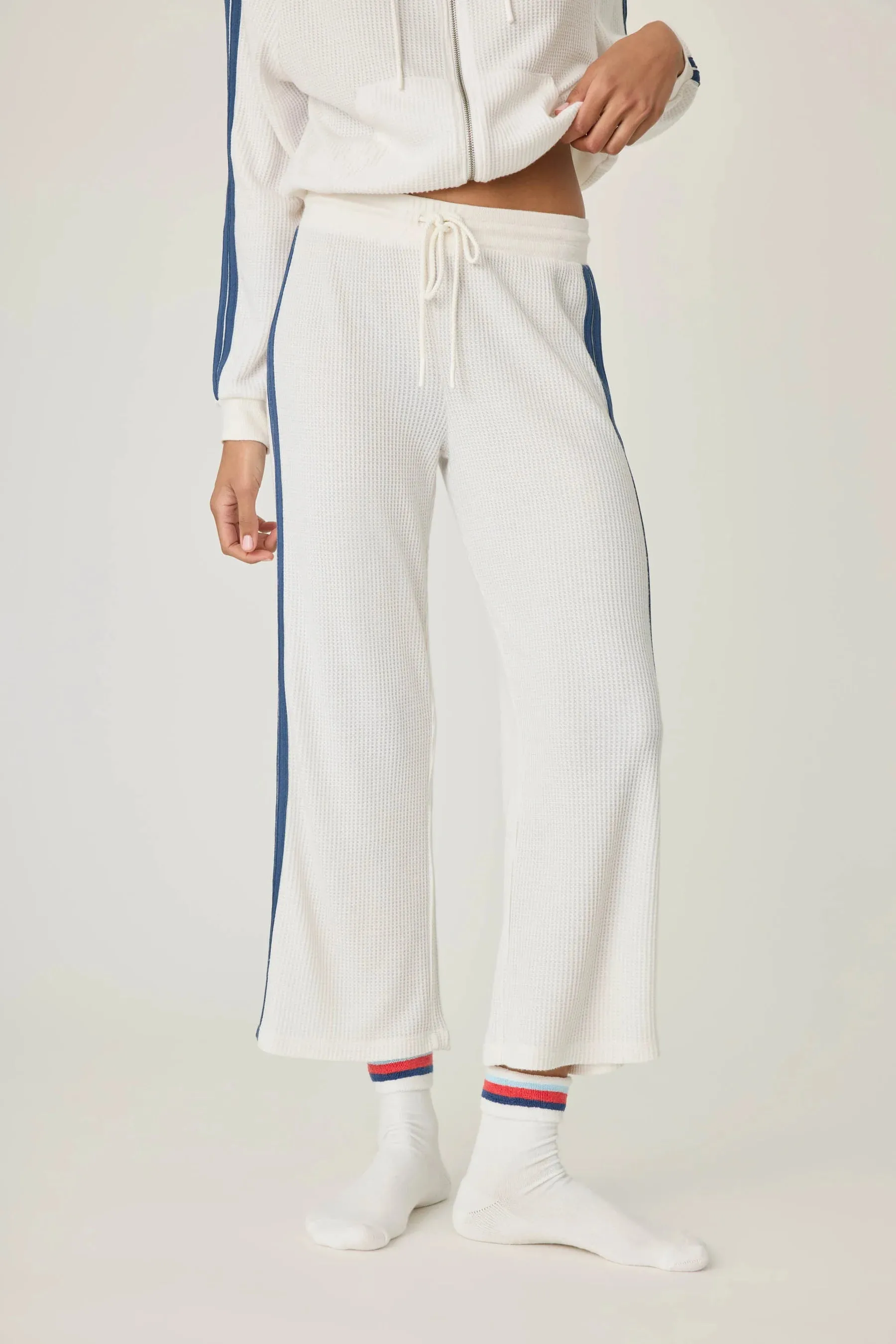 Back on Track Crop Waffle Lounge Pant