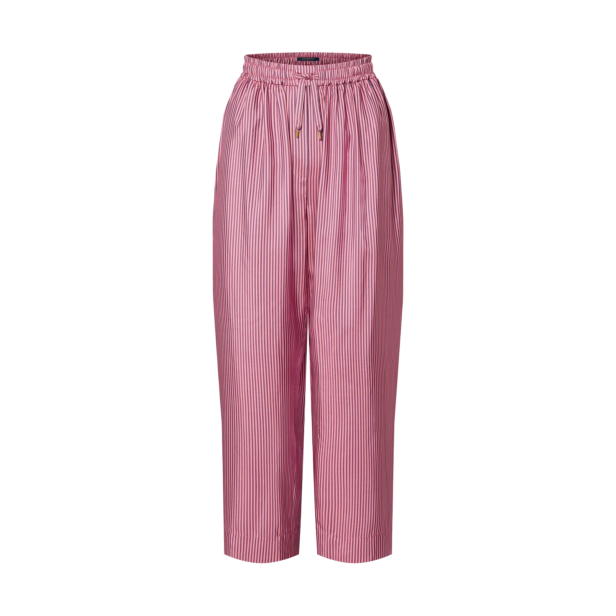 Baggy Pinstripe Silk Pajama Pants