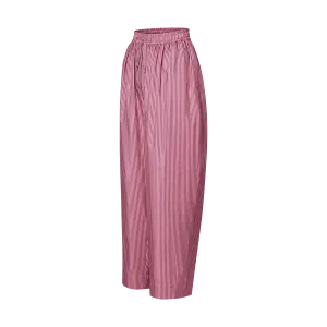 Baggy Pinstripe Silk Pajama Pants