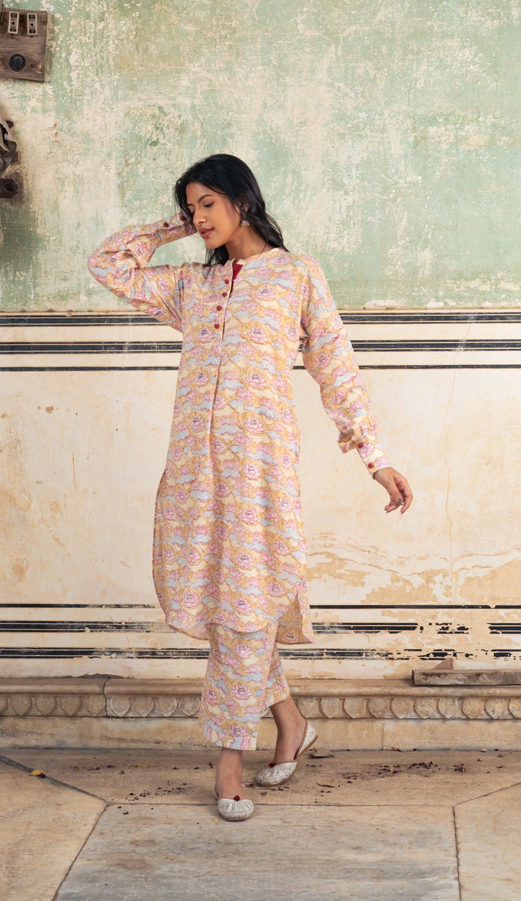 Bahaar Cotton Hand Block Printed Kurta Set