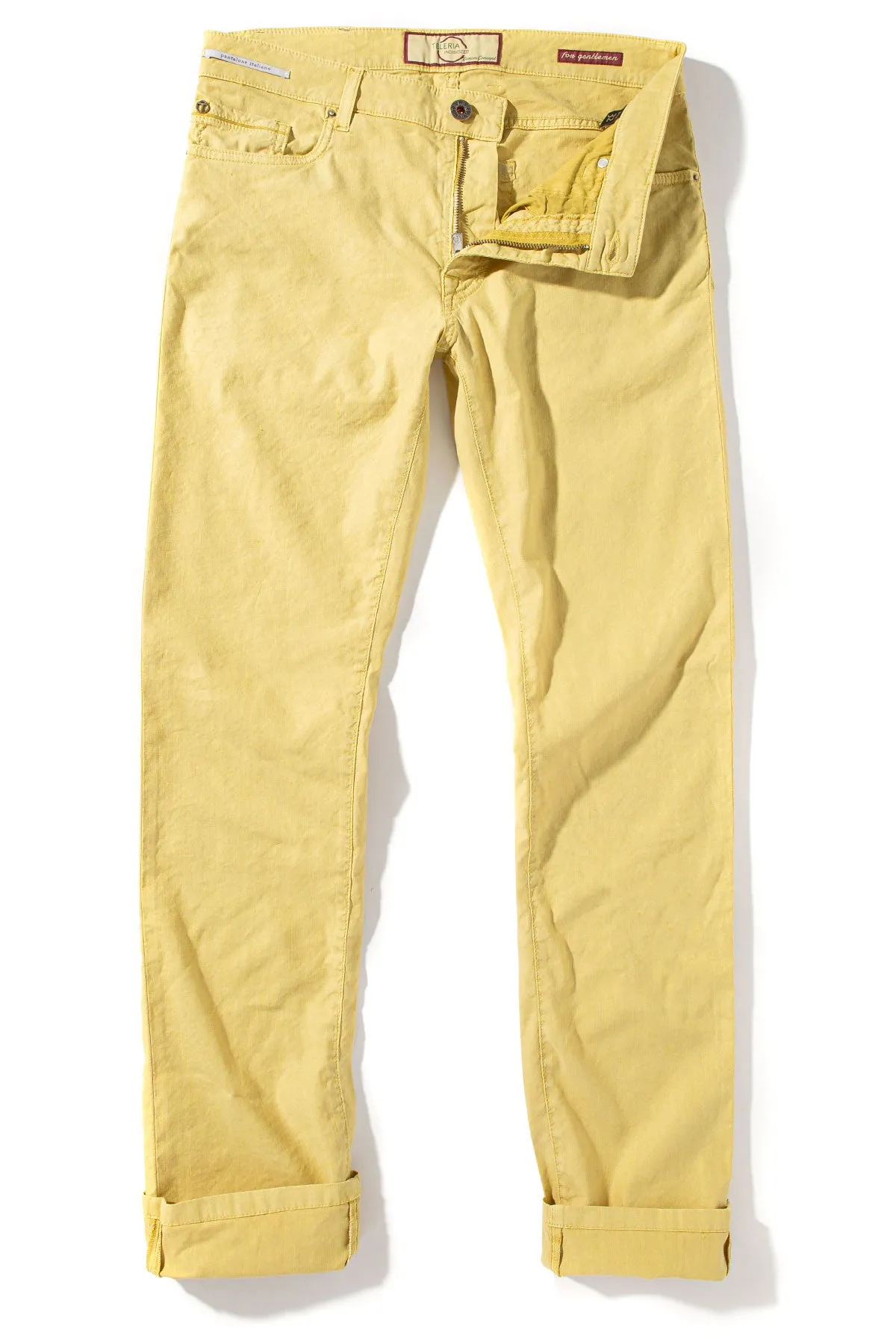 Barbados 5-Pocket Stretch Linen In Acacia