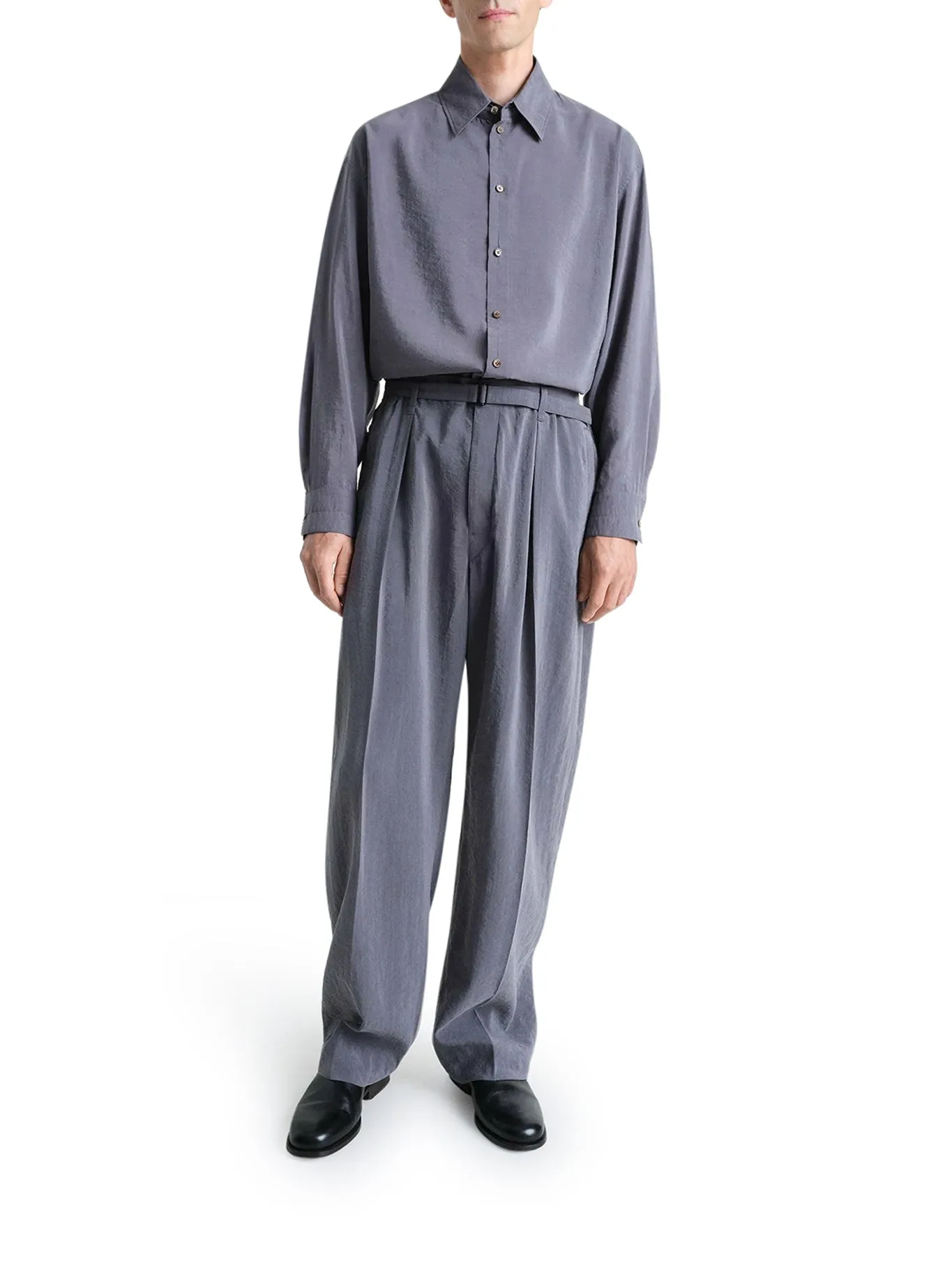 BELTED RELAXED PANTS