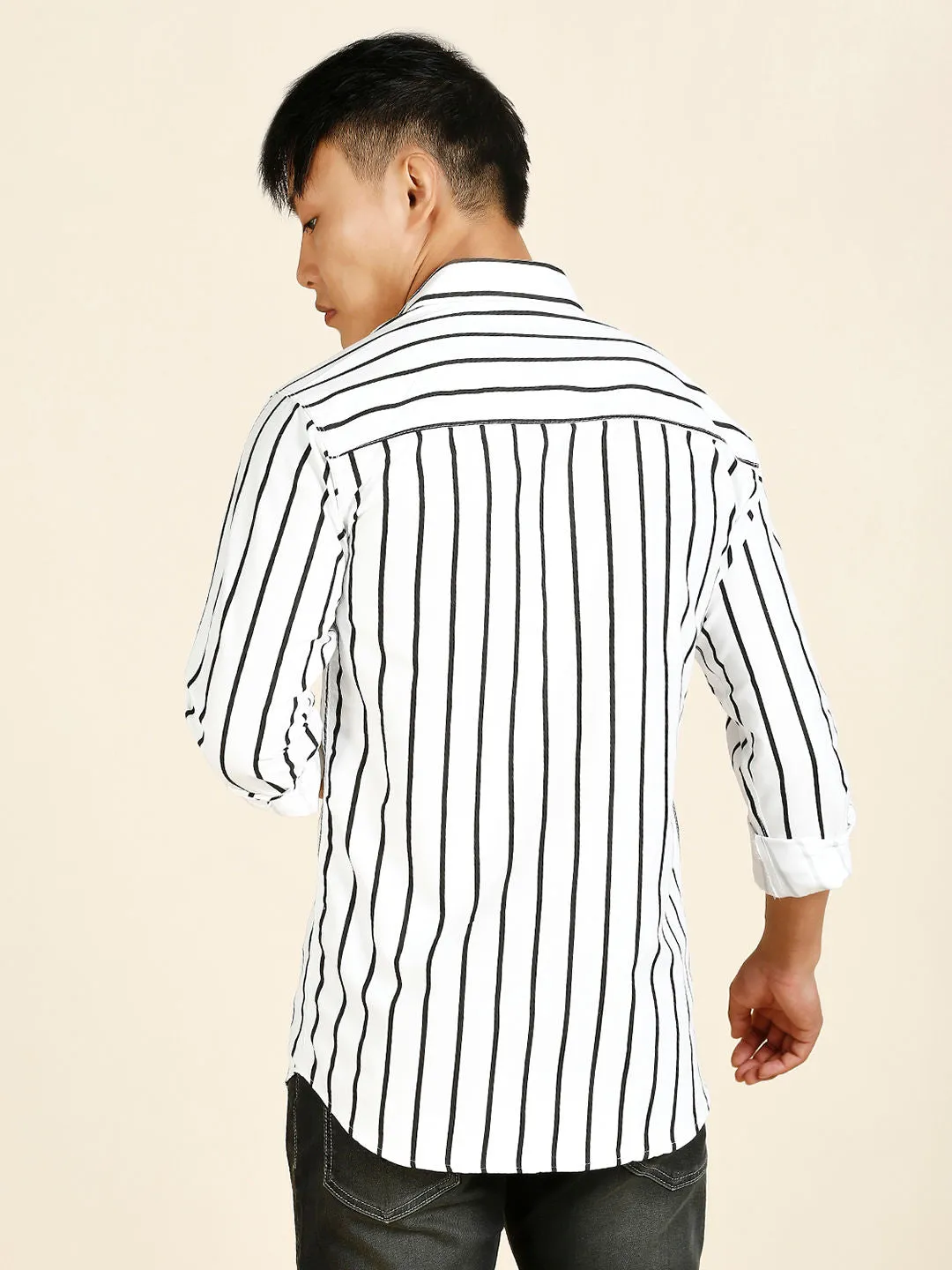 Bohemian Striped Men's Shirt