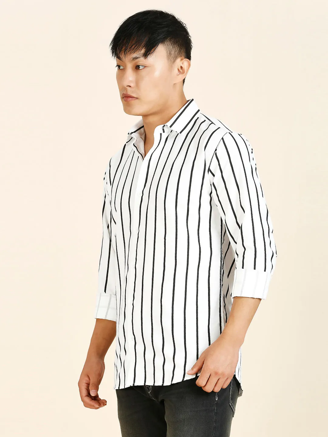 Bohemian Striped Men's Shirt