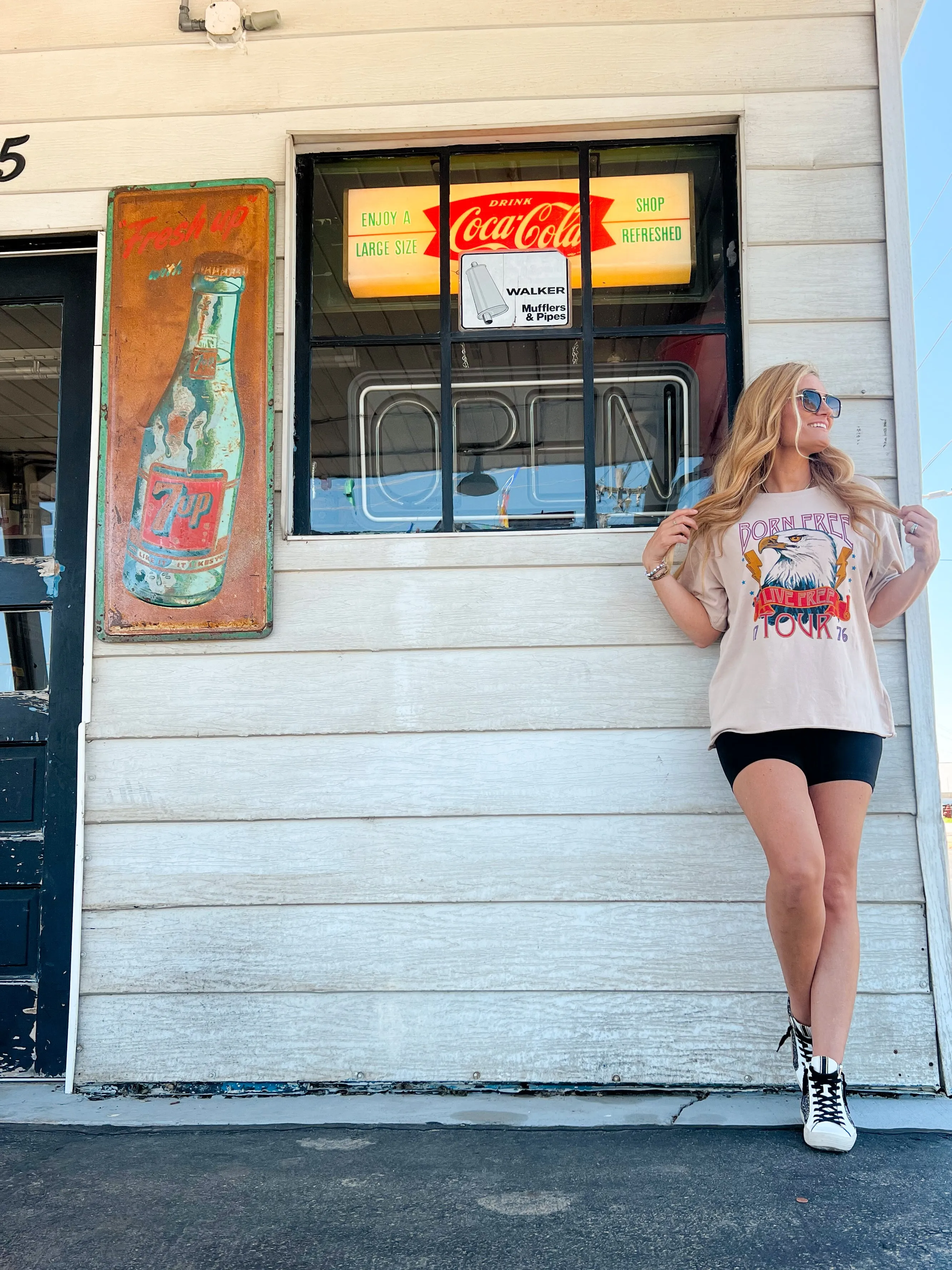 Born Free Live Free Oversized Tee