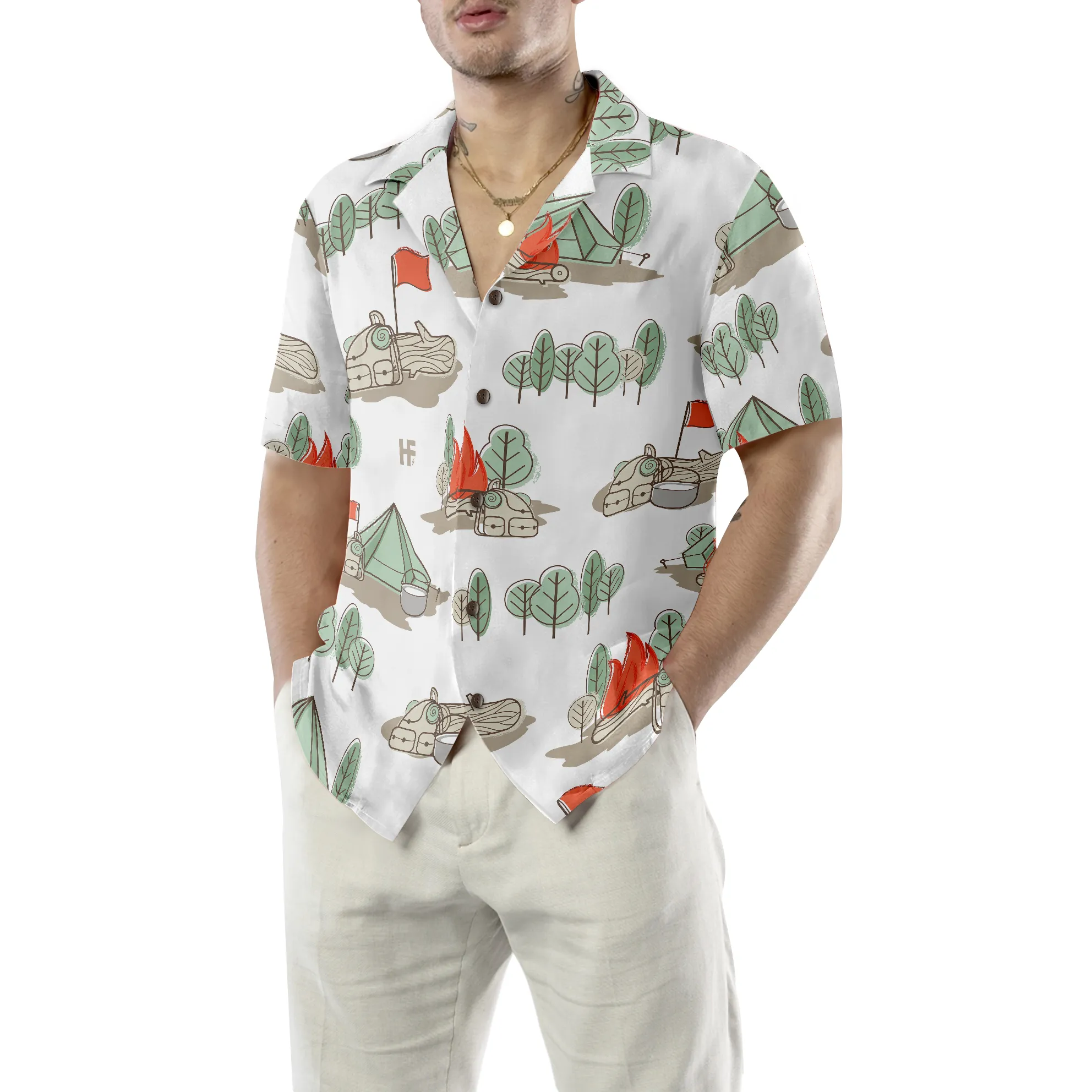 Camping And Beer Thats Why Im Here Hawaiian Shirt,Camping Hawaiian Shirt, Best Gift For Camping, Friend, Family
