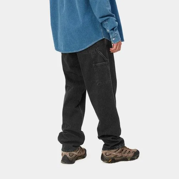 Carhartt WIP Single Knee Pant Denim Black Stone Washed