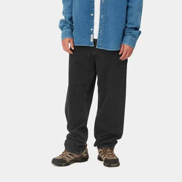 Carhartt WIP Single Knee Pant Denim Black Stone Washed