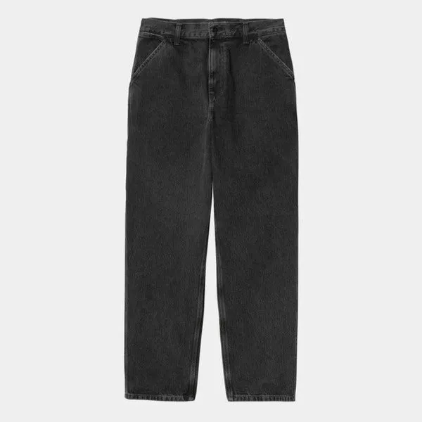 Carhartt WIP Single Knee Pant Denim Black Stone Washed