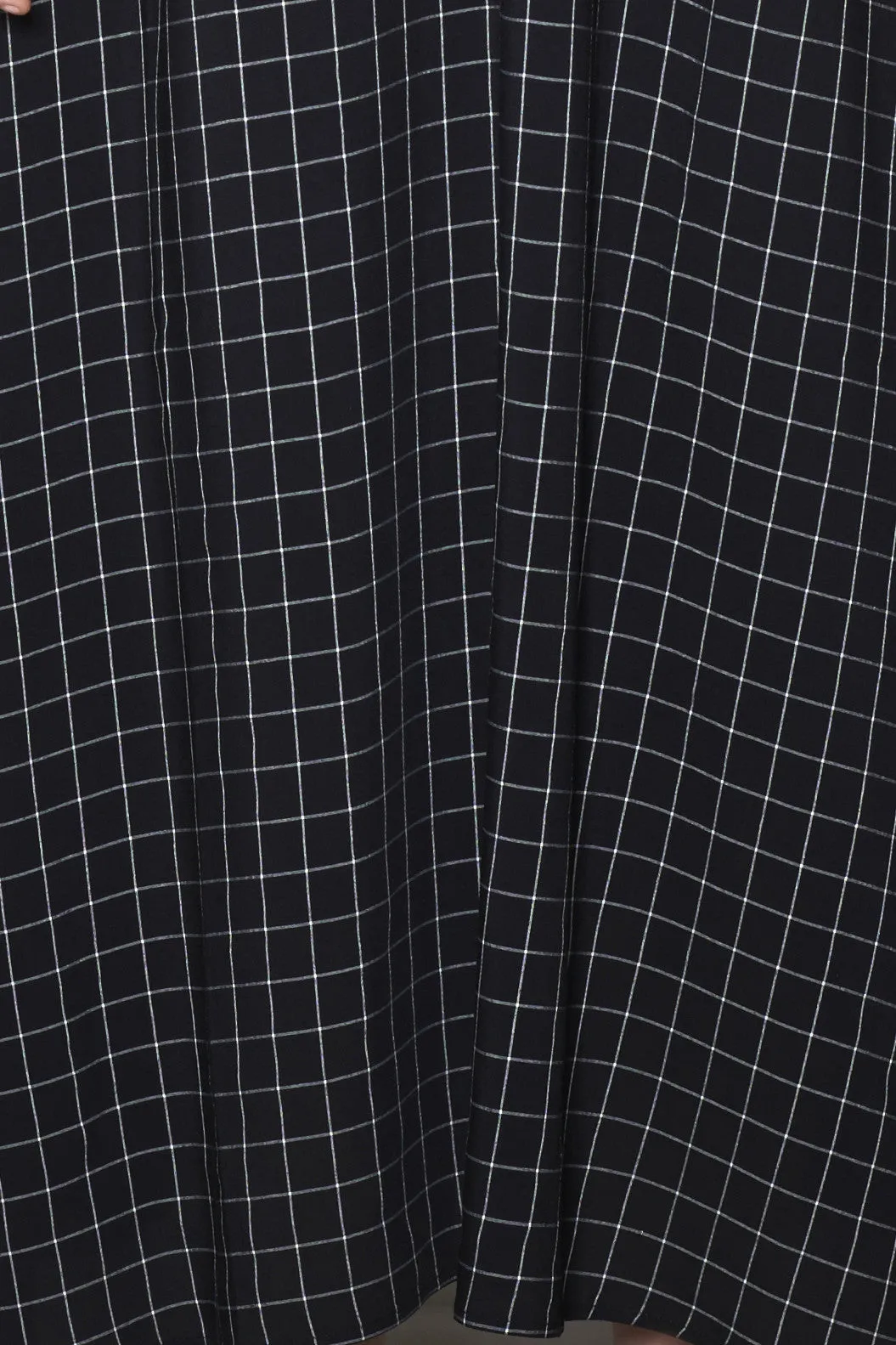 CHECK PANTS black