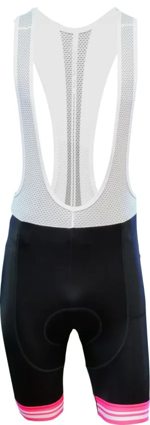 Classic Cycling Ergo "Lines"  Pink Bib Shorts