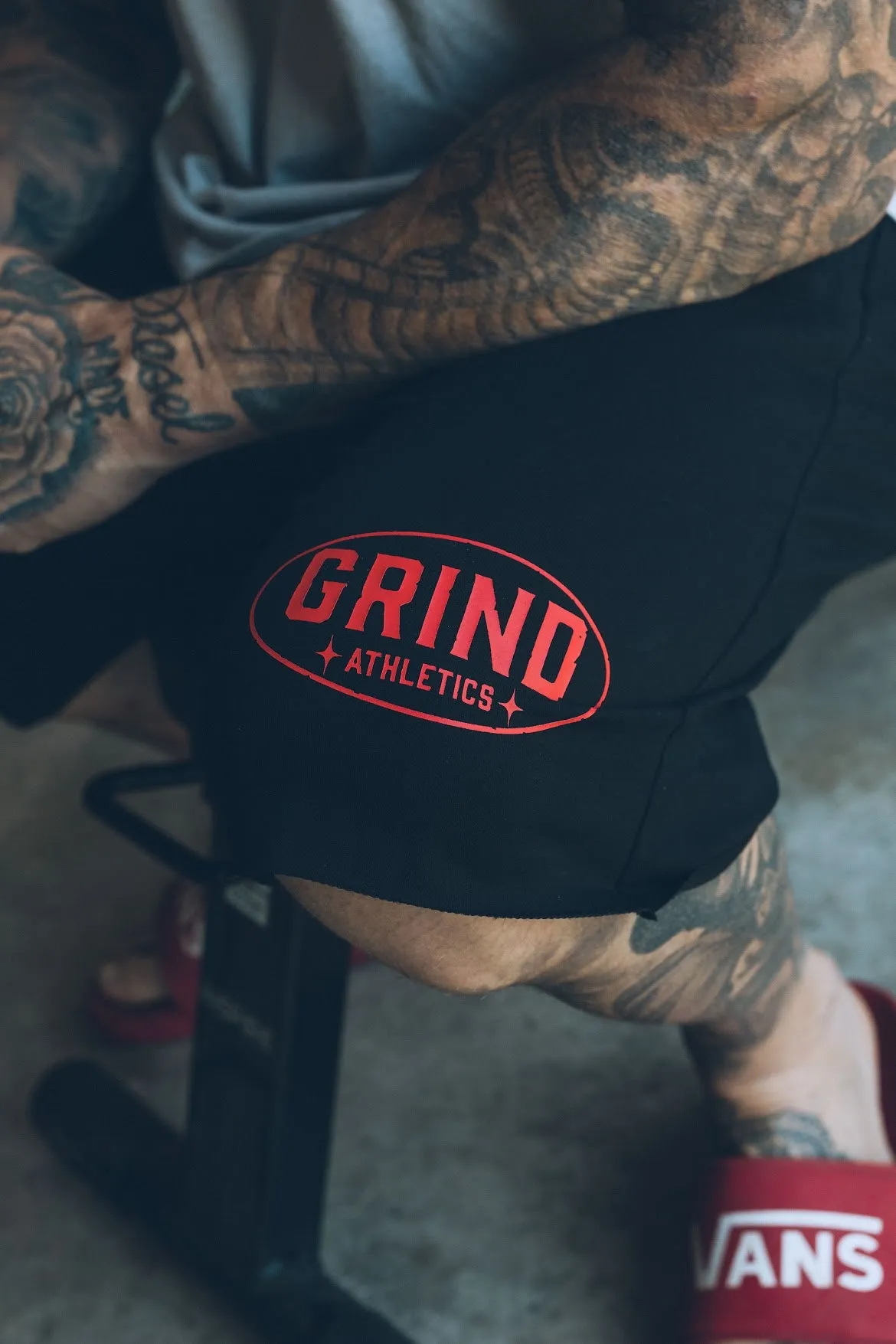 Classic Grind Shorts - Black - Oval Logo