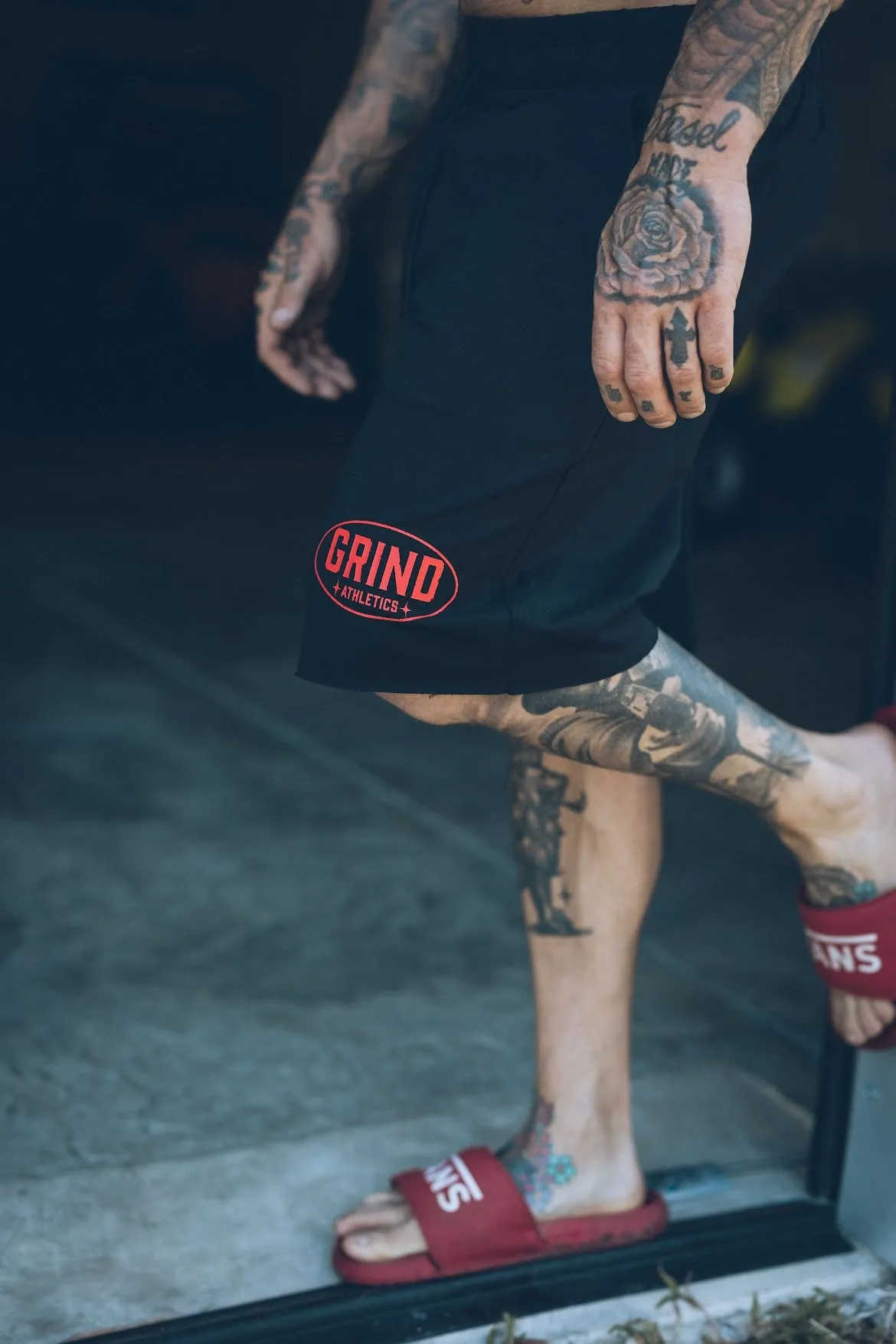 Classic Grind Shorts - Black - Oval Logo