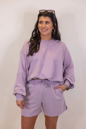 Classic Perfection Lavender Knit Set