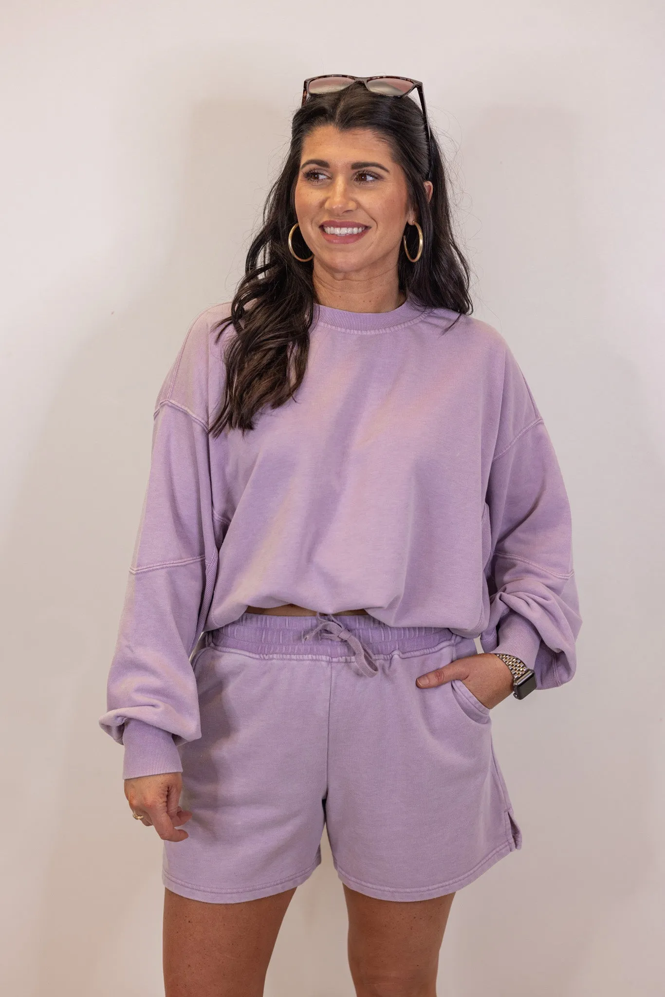Classic Perfection Lavender Knit Set