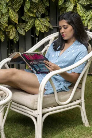 Classic Piped Shorts Set