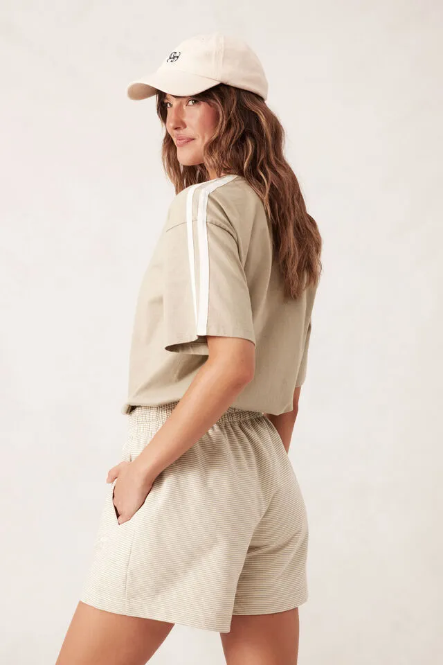 Classic Terry Short - Matcha Stripe
