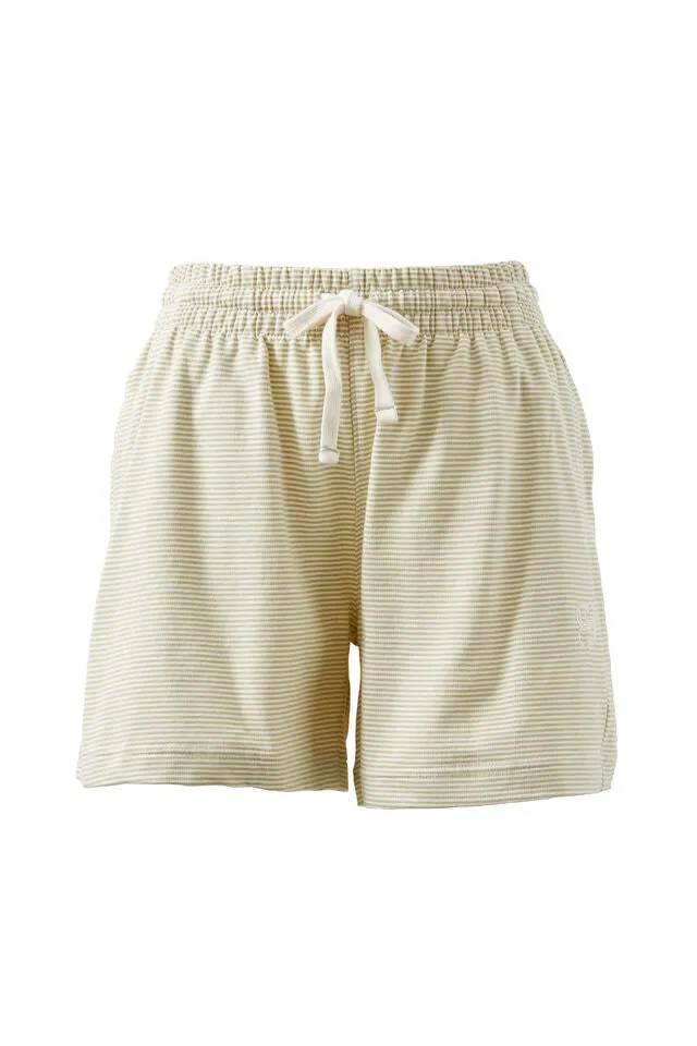 Classic Terry Short - Matcha Stripe