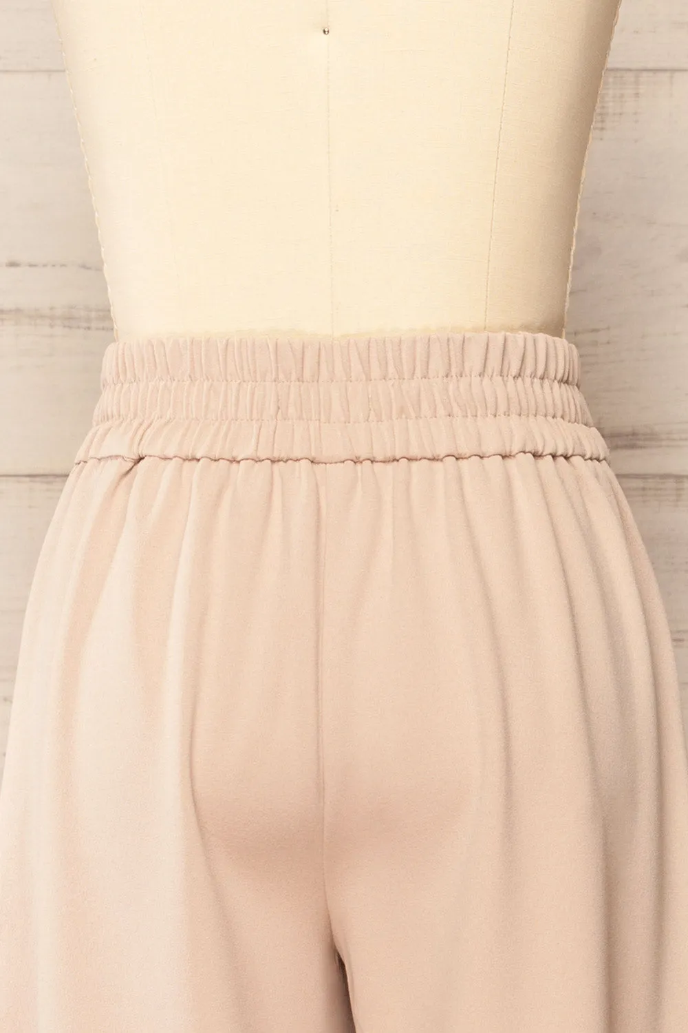 Clovelly Taupe | Straight-Leg Pants w/ Pockets