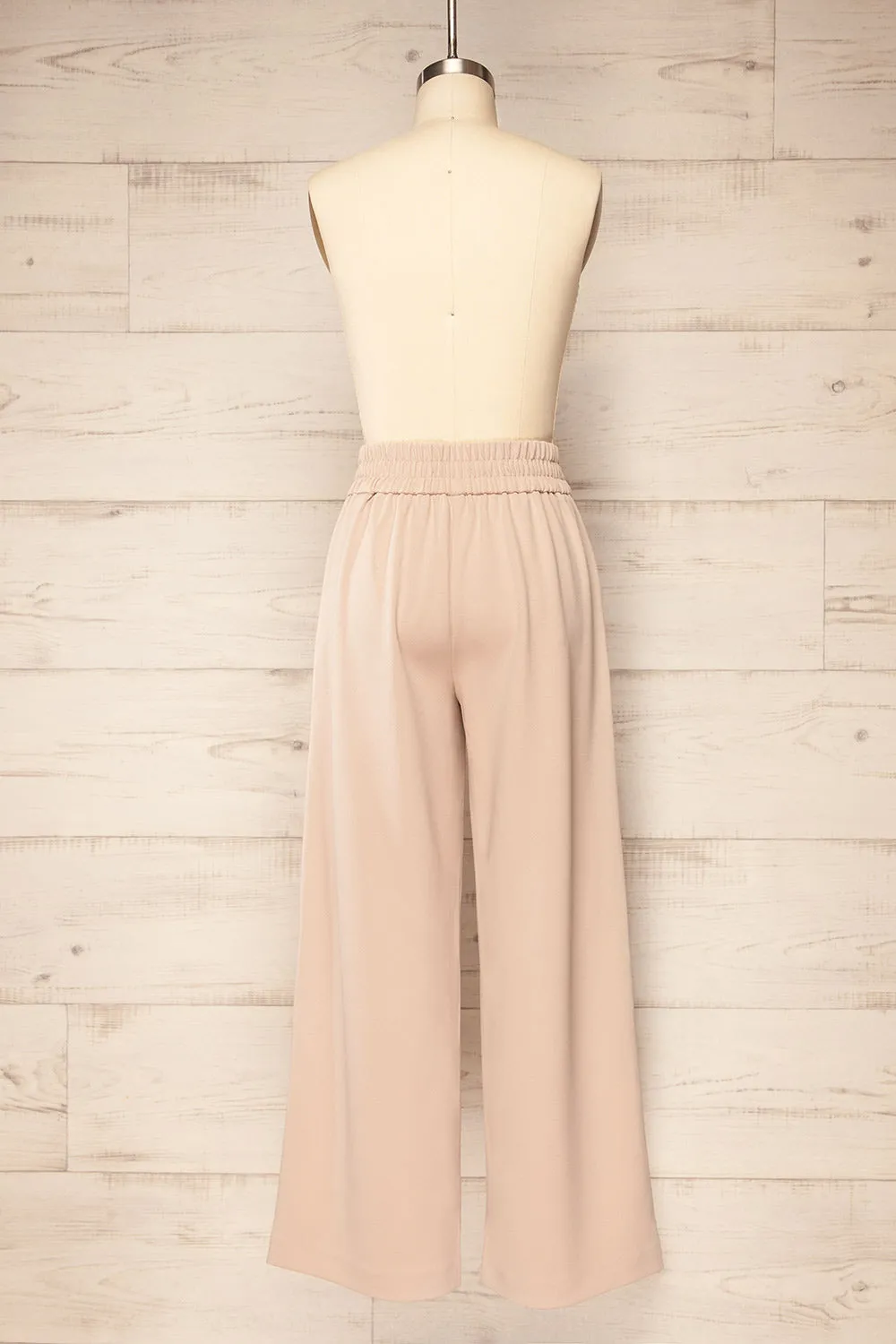 Clovelly Taupe | Straight-Leg Pants w/ Pockets