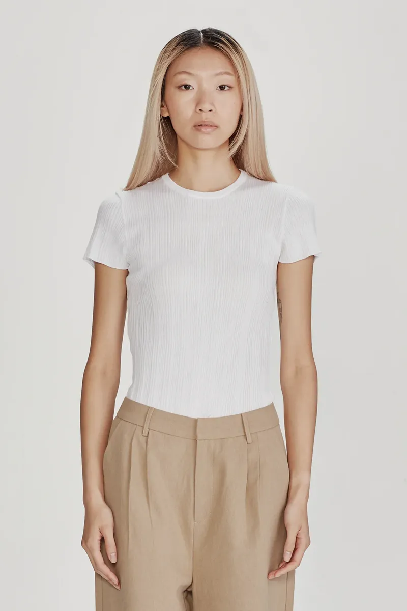 Commoners - Superfine Base Knit Tee - White