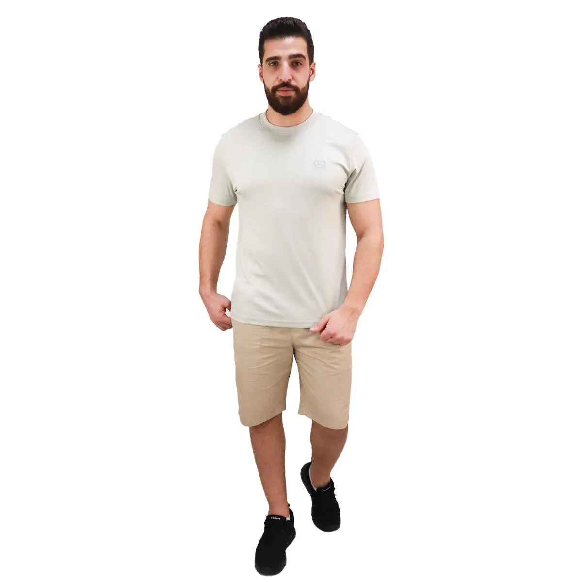 Cotton Interlock Crewneck Short Sleeve Embroidery Tees (Liquid Touch)