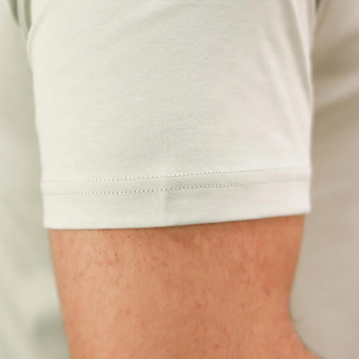 Cotton Interlock Crewneck Short Sleeve Embroidery Tees (Liquid Touch)