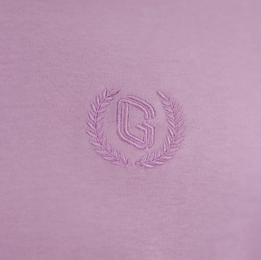 Cotton Interlock Crewneck Short Sleeve Embroidery Tees (Liquid Touch)