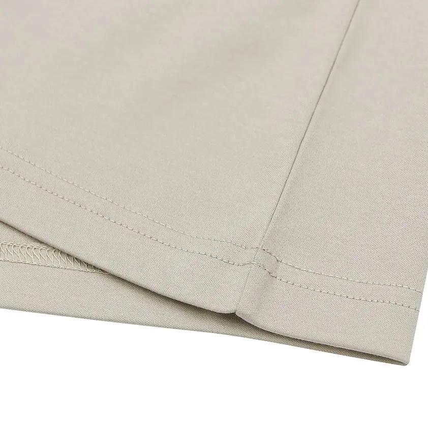 Cotton Interlock Crewneck Short Sleeve Embroidery Tees (Liquid Touch)
