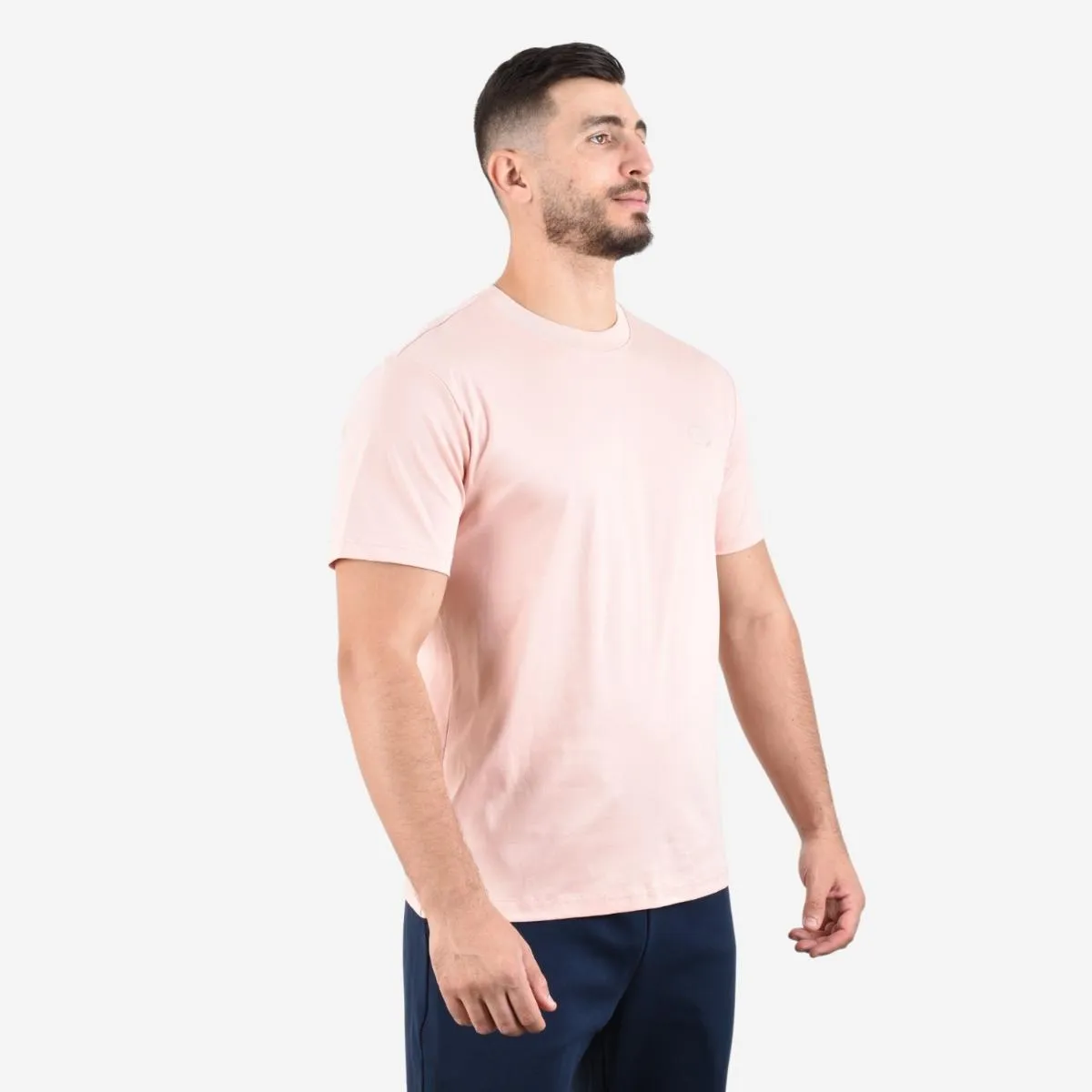 Cotton Interlock Crewneck Short Sleeve Embroidery Tees (Liquid Touch)