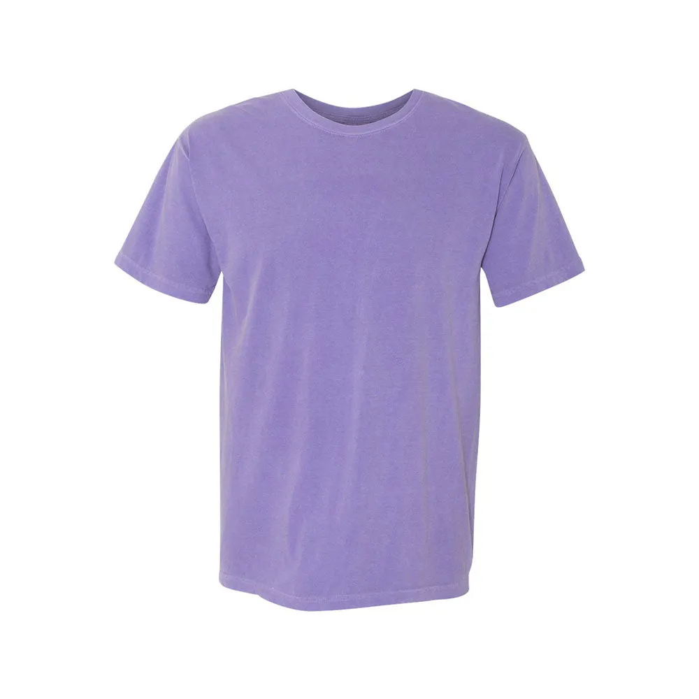 Custom Embroidered Dainty Initial Ribbon Comfort Colors T-Shirt