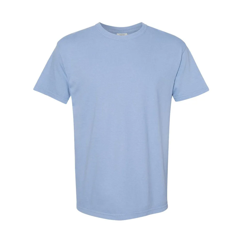 Custom Embroidered Dainty Initial Ribbon Comfort Colors T-Shirt