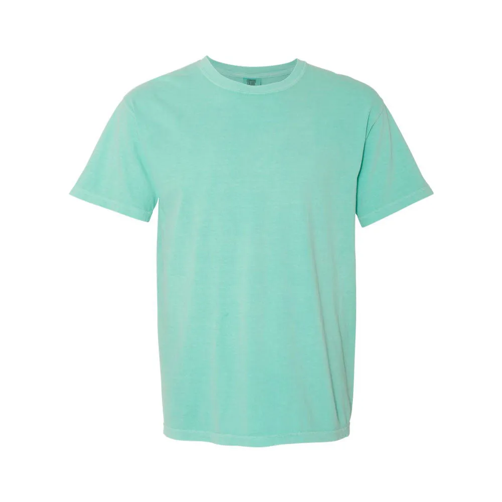 Custom Embroidered Dainty Initial Ribbon Comfort Colors T-Shirt