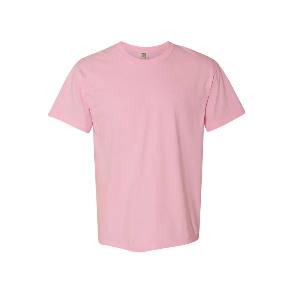 Custom Embroidered Dainty Initial Ribbon Comfort Colors T-Shirt