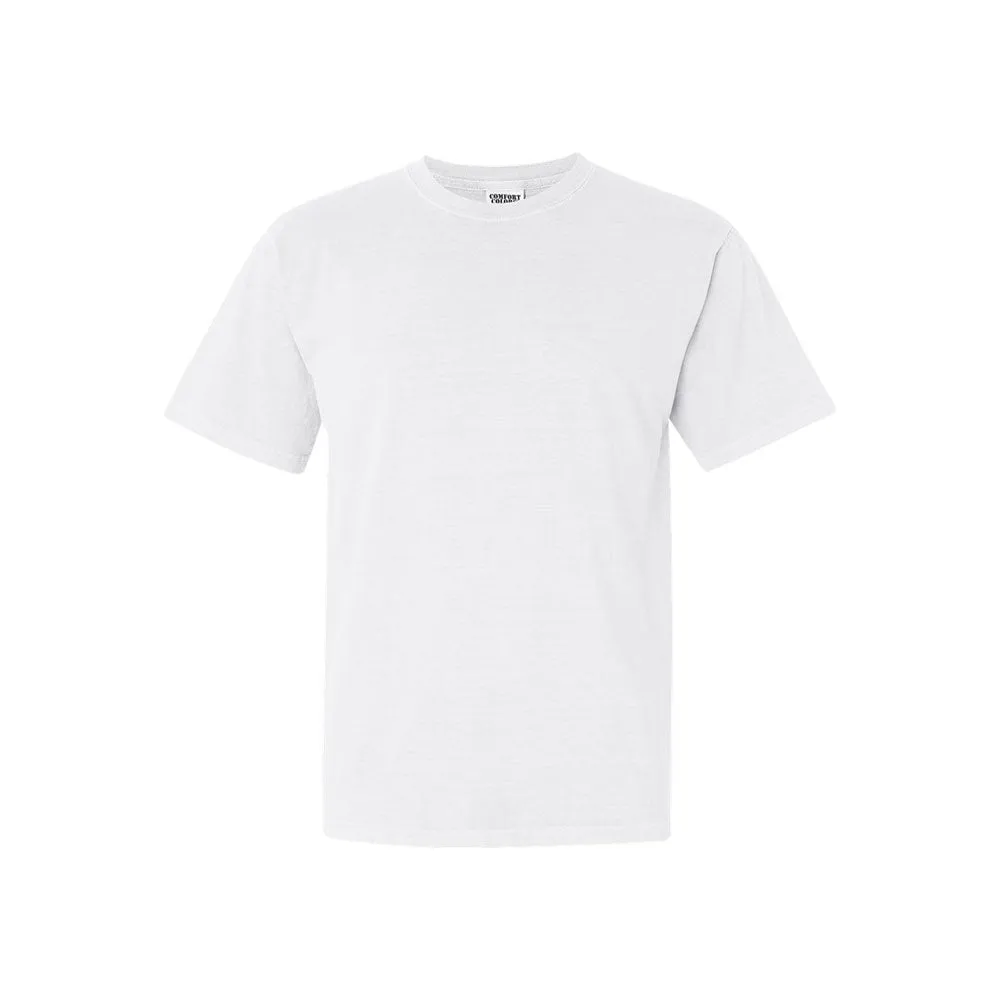 Custom Embroidered Dainty Initial Ribbon Comfort Colors T-Shirt